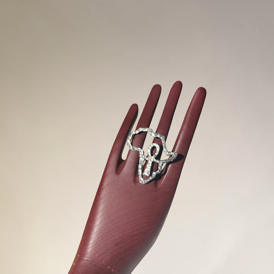 Africa Ascending Silver Ring
