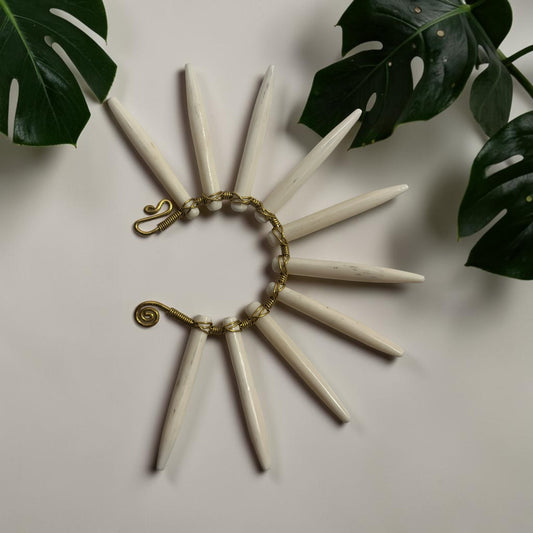 🤍 AdornHer “Ivory Spirit” Cowrie Ear Cuff