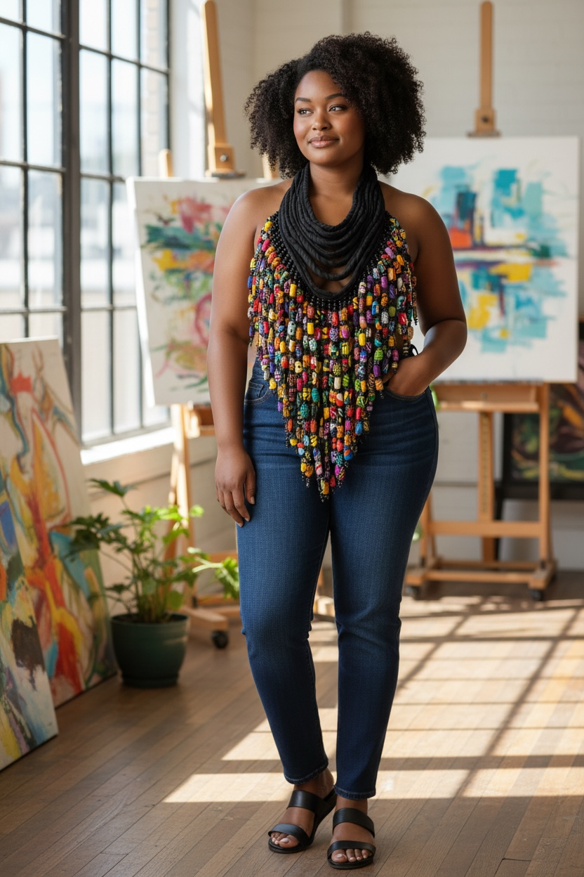 The Adorned Matriarch — Black Statement Adornment