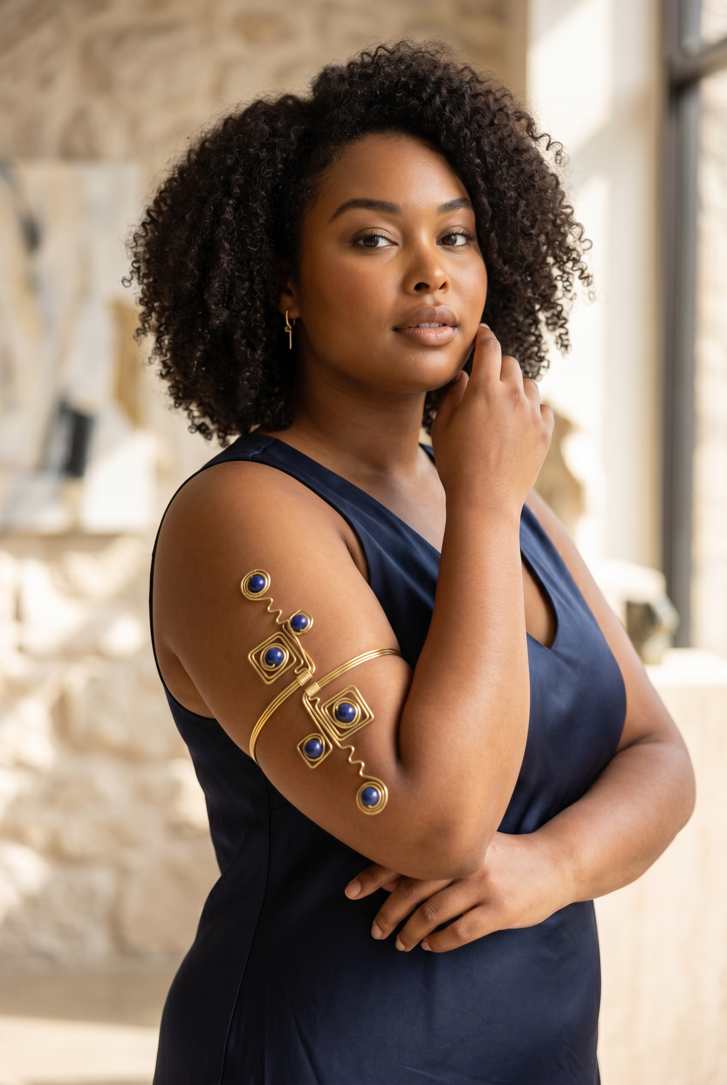Royal Indigo Arm Cuff