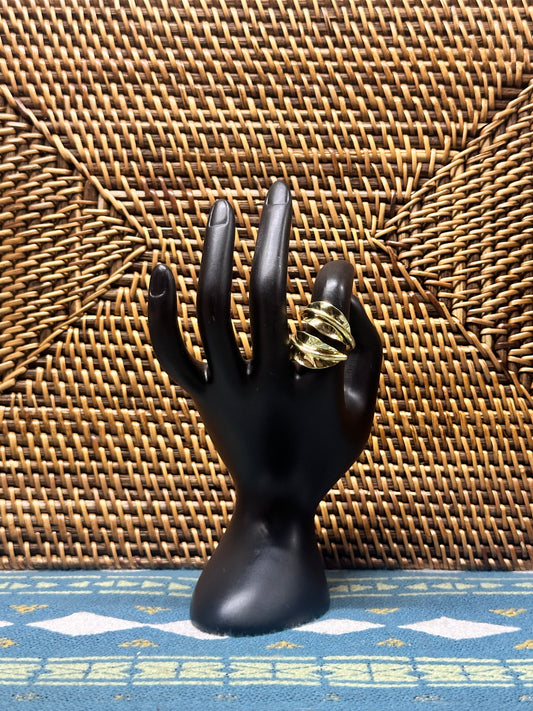 Niaja: Handmade Brass Ring, a Kenyan Tapestry of Beauty (Style 2)