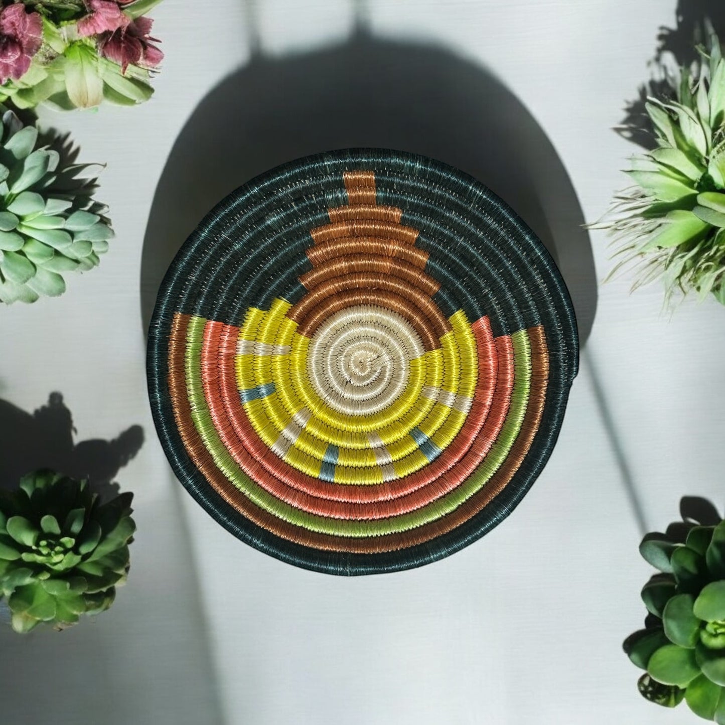 Sunlit Embrace Woven Basket