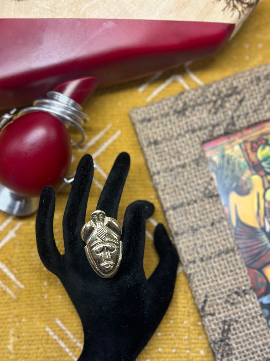 Warrior Spirit Mask Ring
