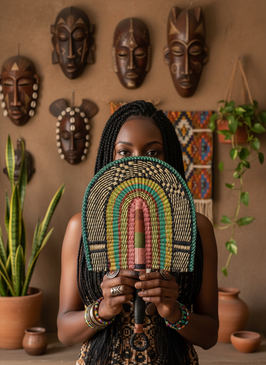 Woven African Fan – 36