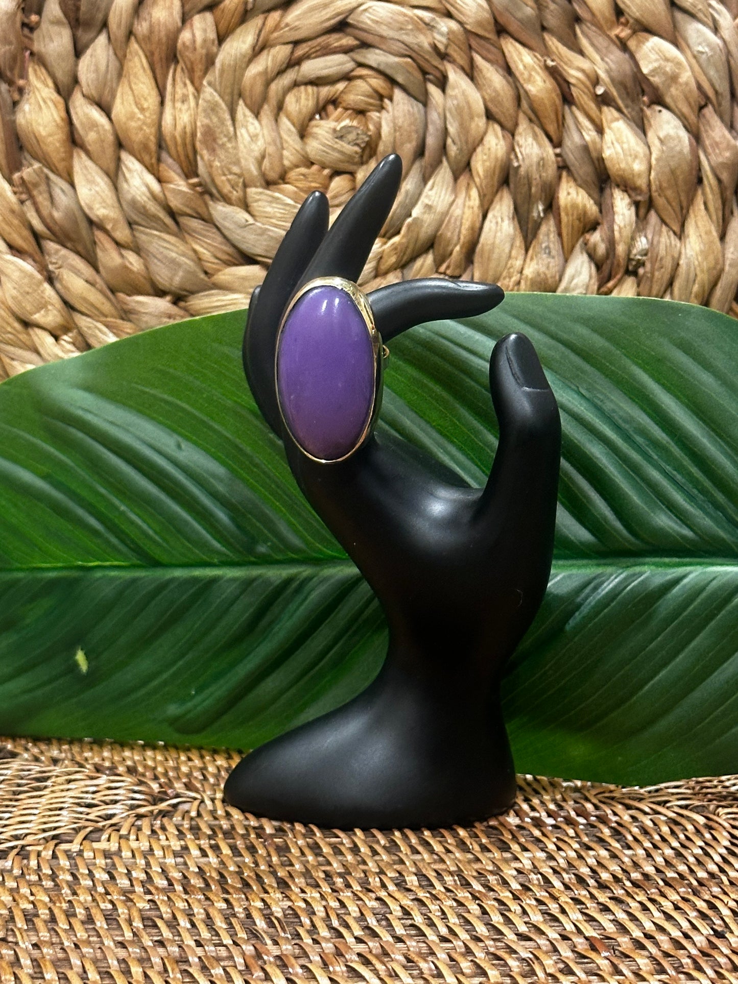 Ayanda Orchid Brass Ring (Imperfection)