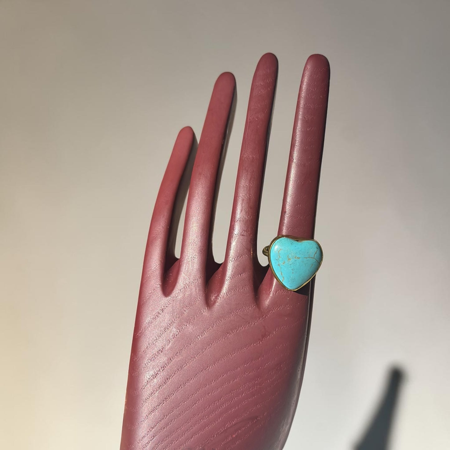Desert Sky Heart Brass Ring