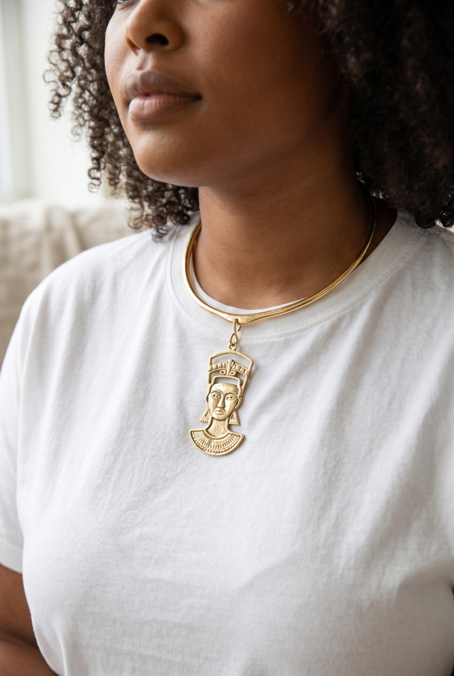 Nefertiti Majesty Brass Necklace