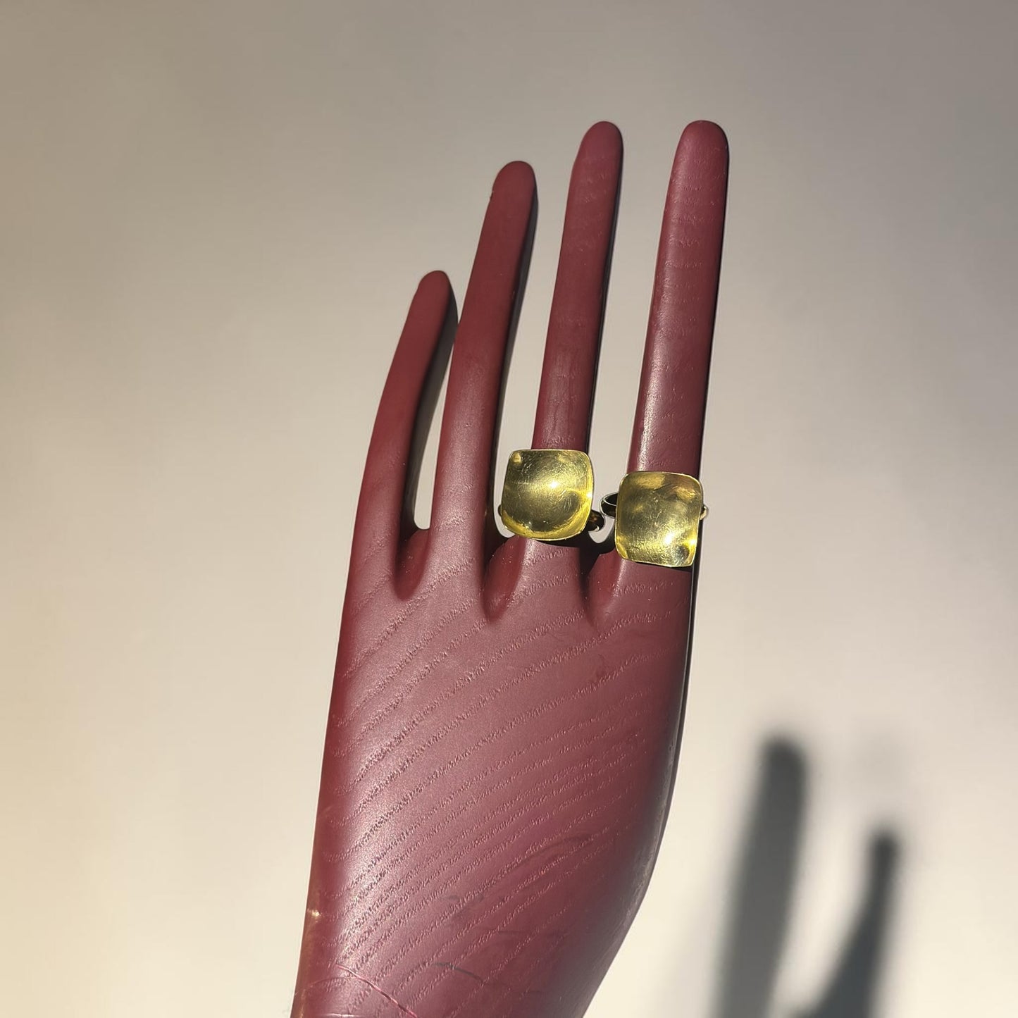 Golden Ember Brass Ring