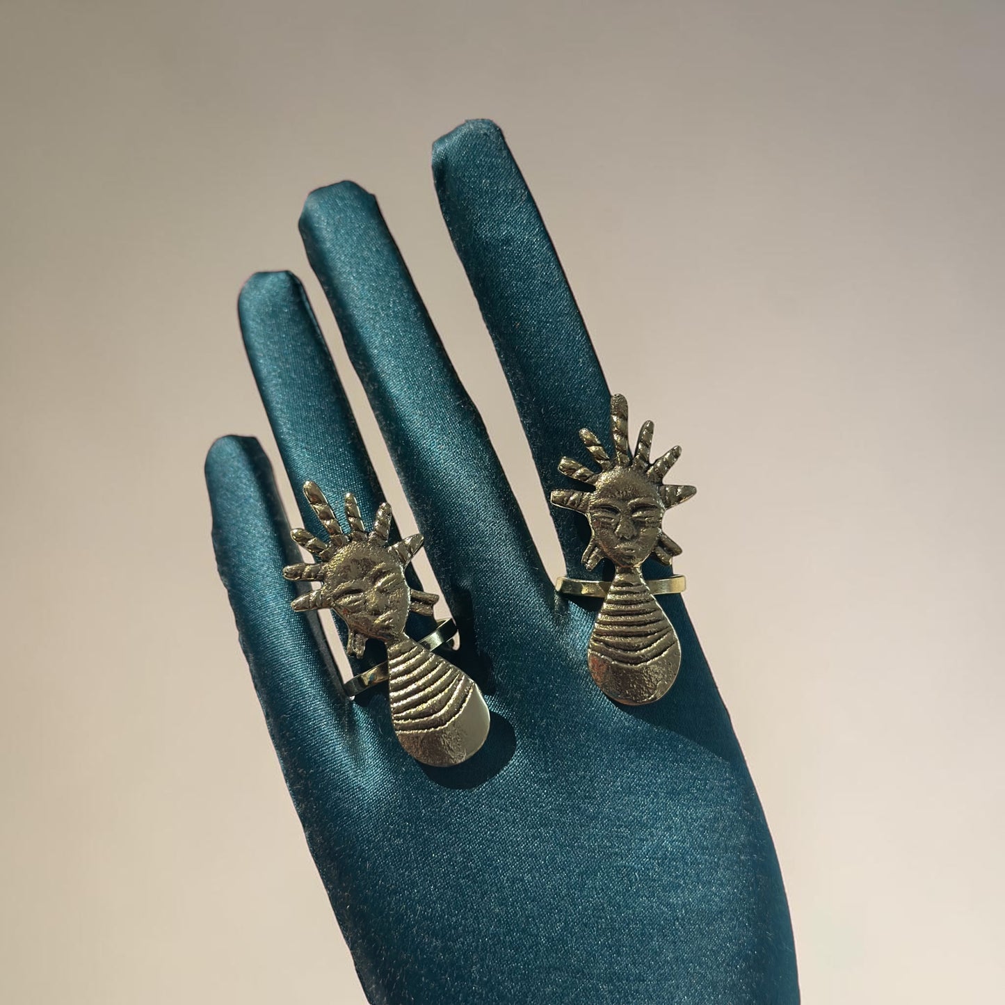 Sun Daughter Brass Ring