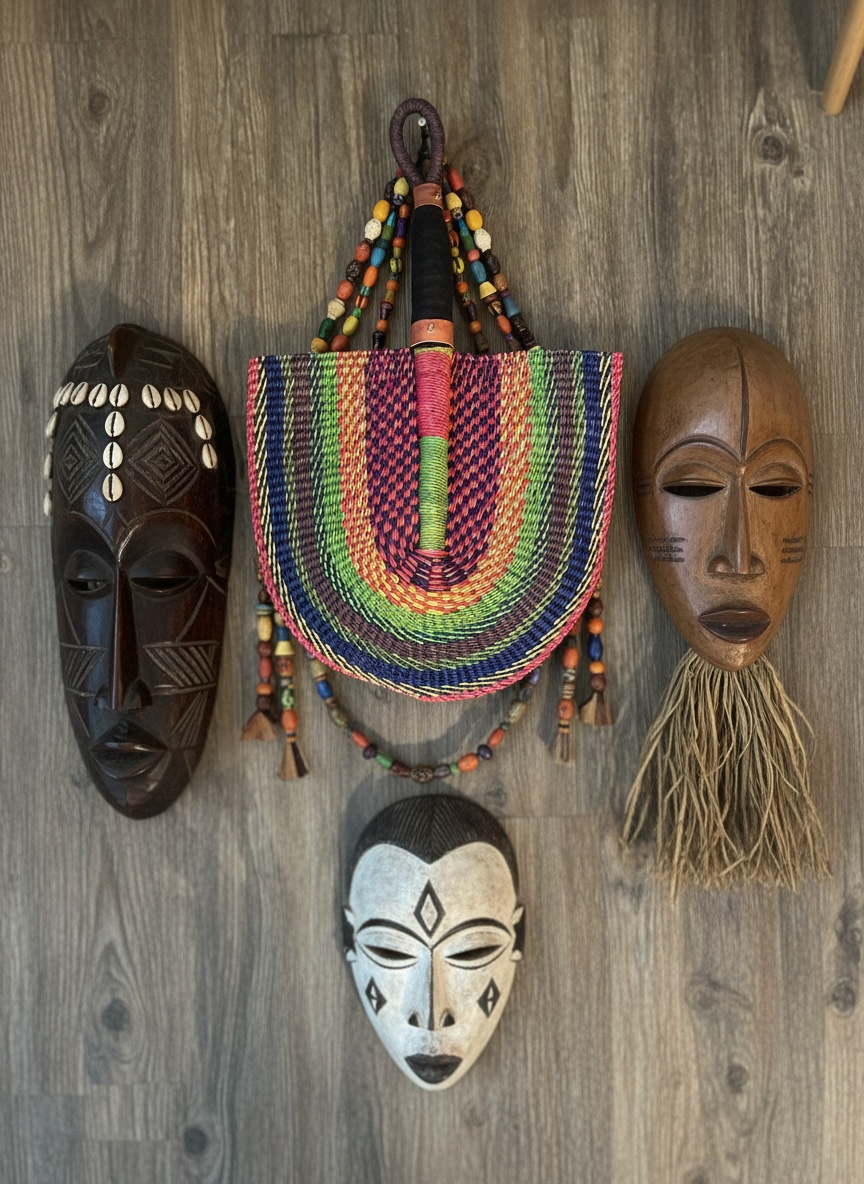 Woven African Fan – 08