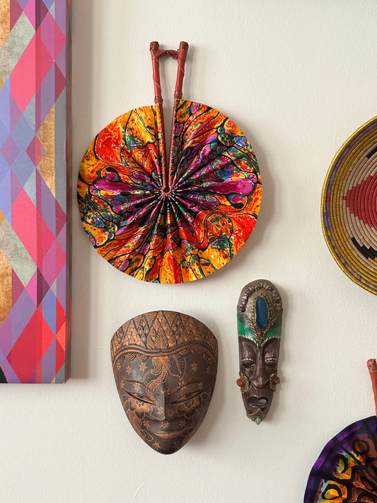 Lava Luxe Ankara Folding Fan
