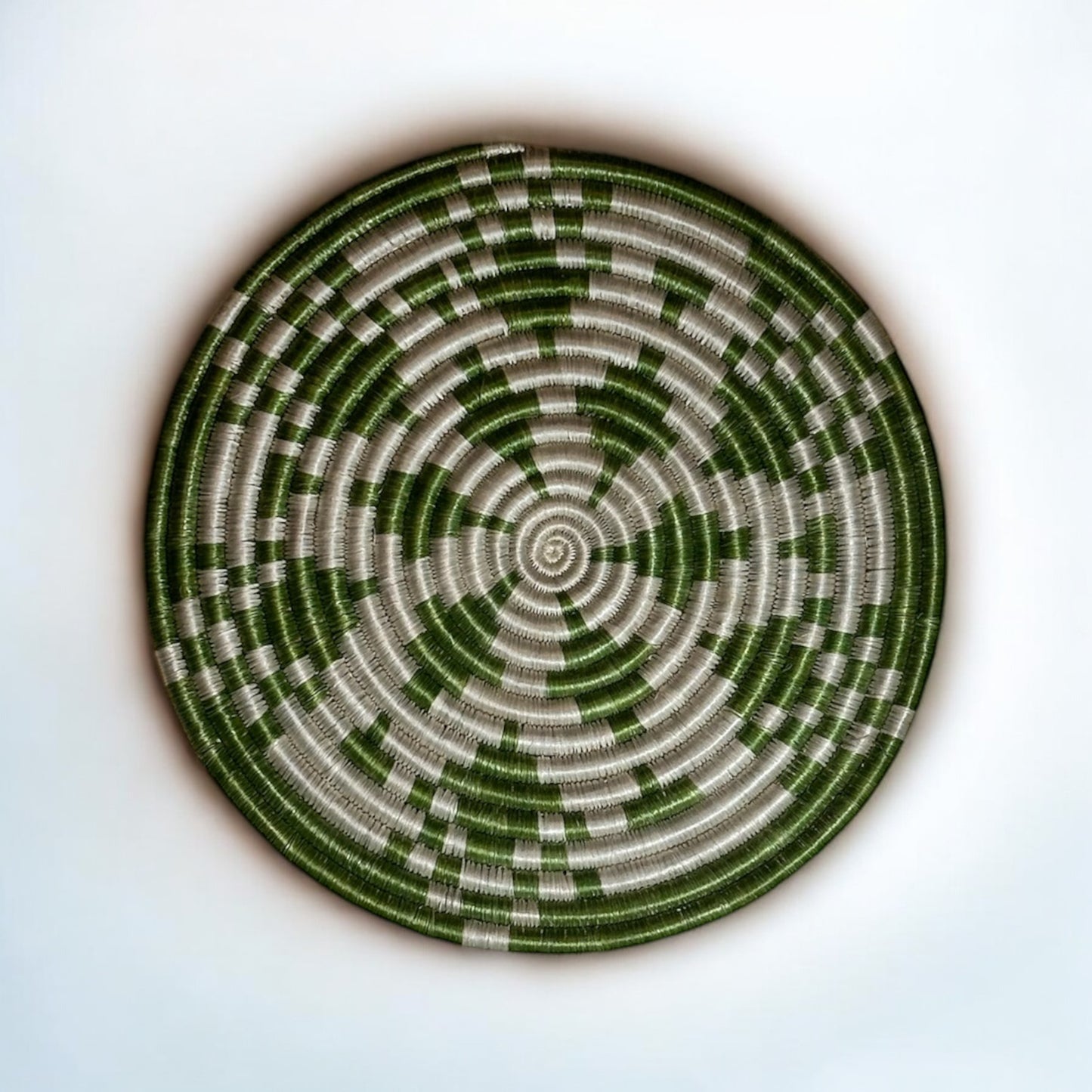 Verdant Mosaic Woven Wall Mat