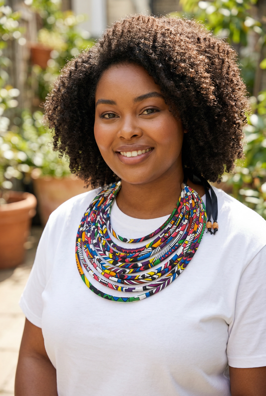 Rhythm in Color Statement Necklace