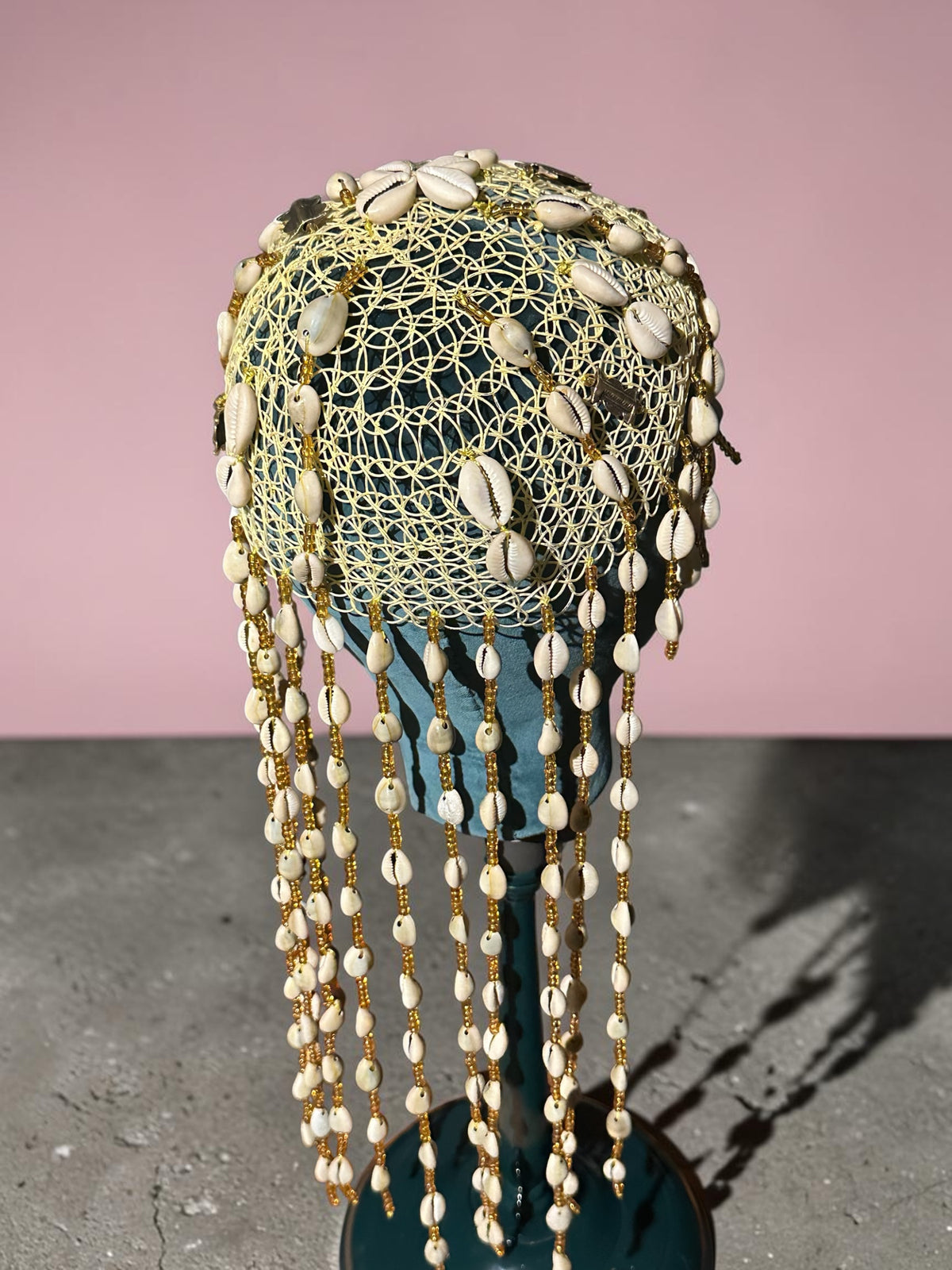 Golden Ancestry Cowrie Shell Headpiece