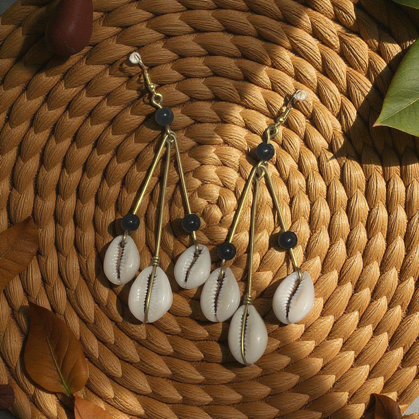 Cowrie Rainfall Earrings