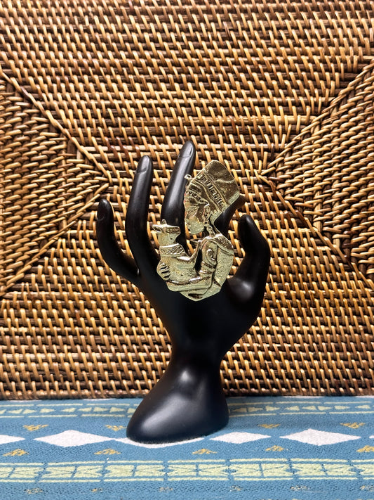 Queen Nefertiti Brass Ring