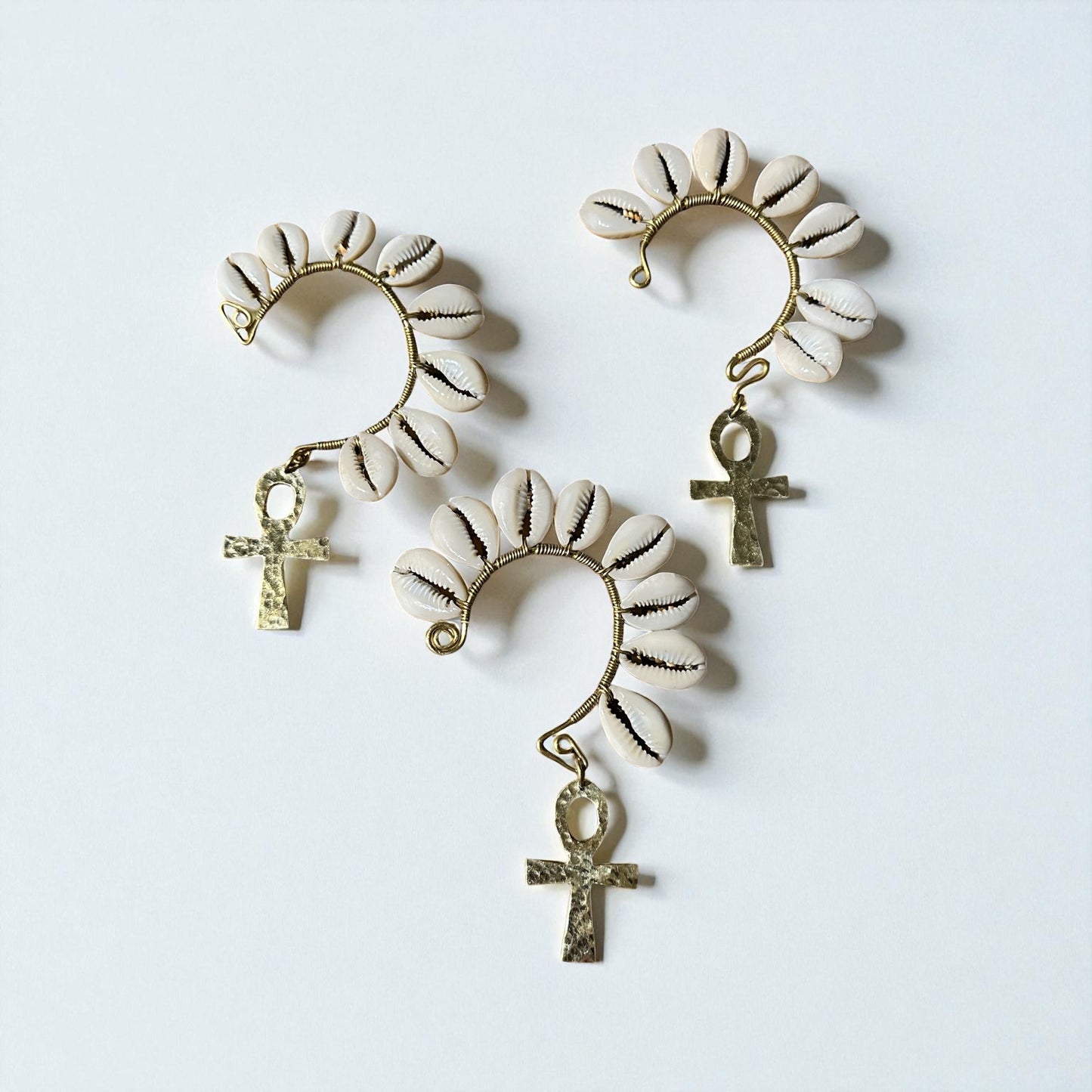 Ankh of Eternity Ear Cuff – Left Ear