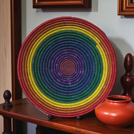 🌈 Royal Spectrum Woven Basket