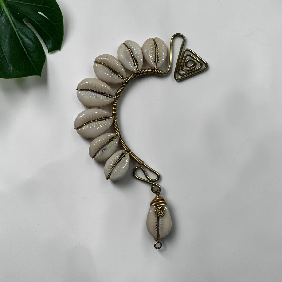 AdornHer “Divine Passage” Cowrie Ear Cuff (Right Ear)