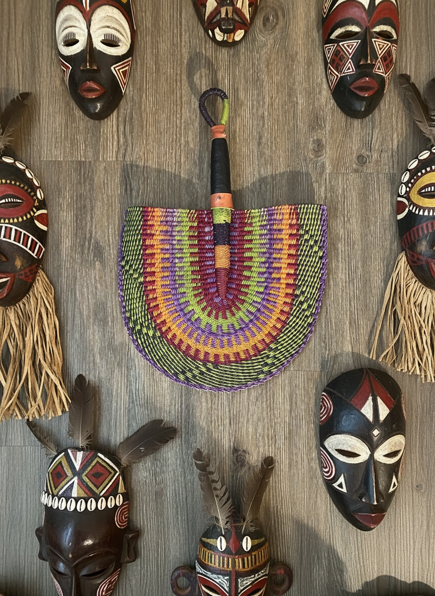 Woven African Fan – 13