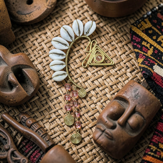 AdornHer “Rose Essence” Cowrie Ear Cuff (Right Ear)