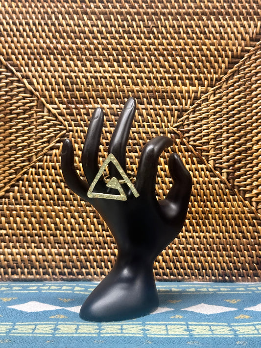 Equilibrium Triangle Ring
