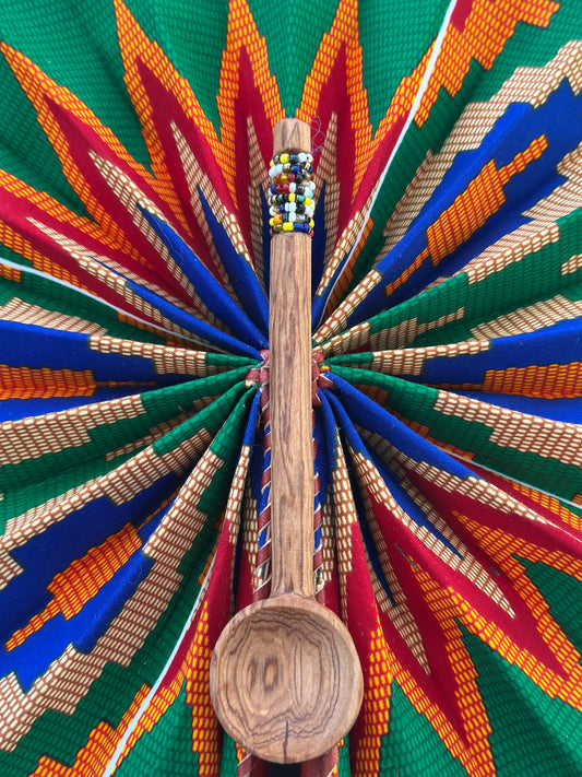 Cultural Mosaic Beaded Spoon