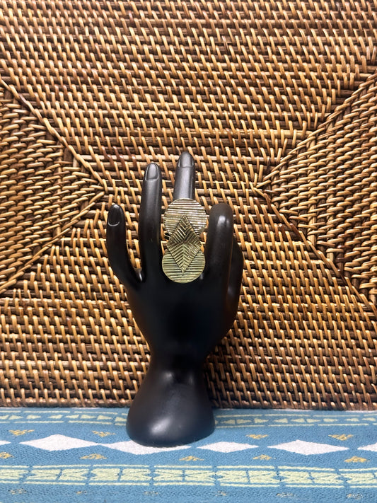 Chevron Brass Ring