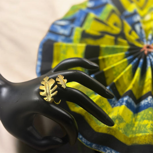 Leaf of Legacy: Brass Nature Ring