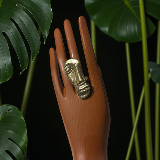 Ethereal Gaze Brass Ring