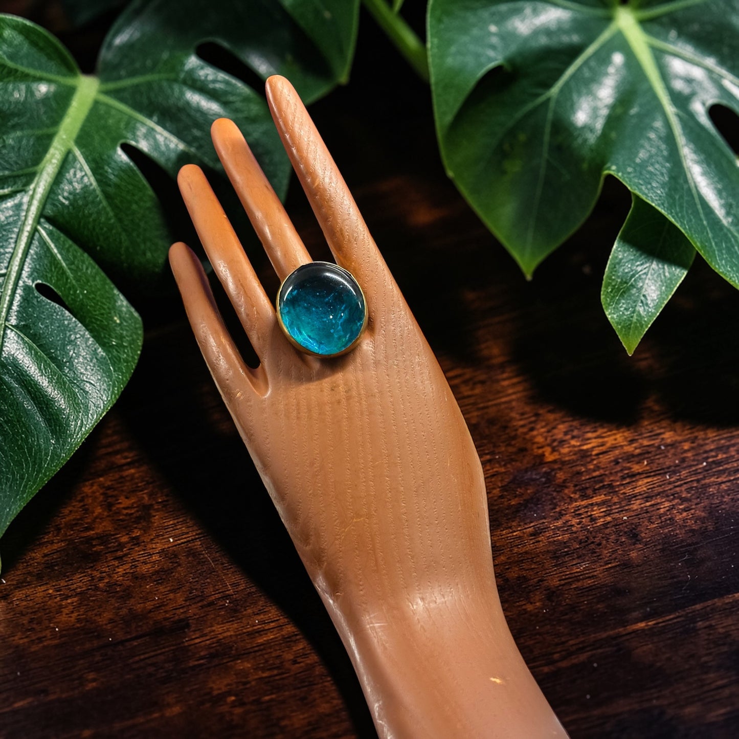 Nyota Glow Brass Ring