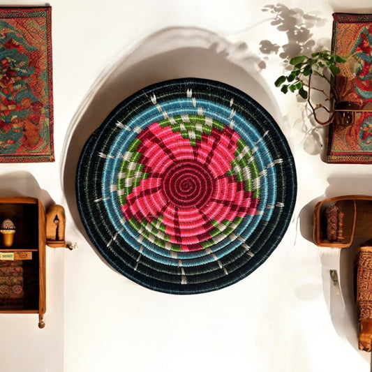 Blossom Radiance Woven Basket