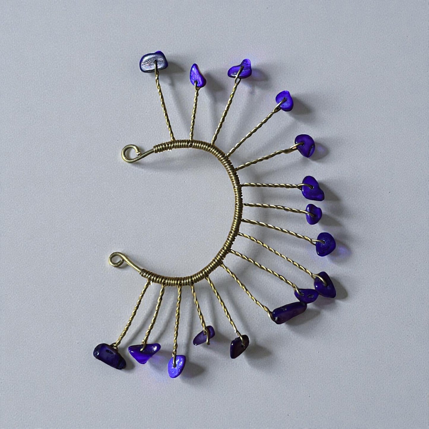 Amethyst Spirit Ear Cuff – Left Ear