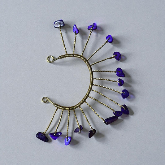 Amethyst Spirit Ear Cuff – Left Ear
