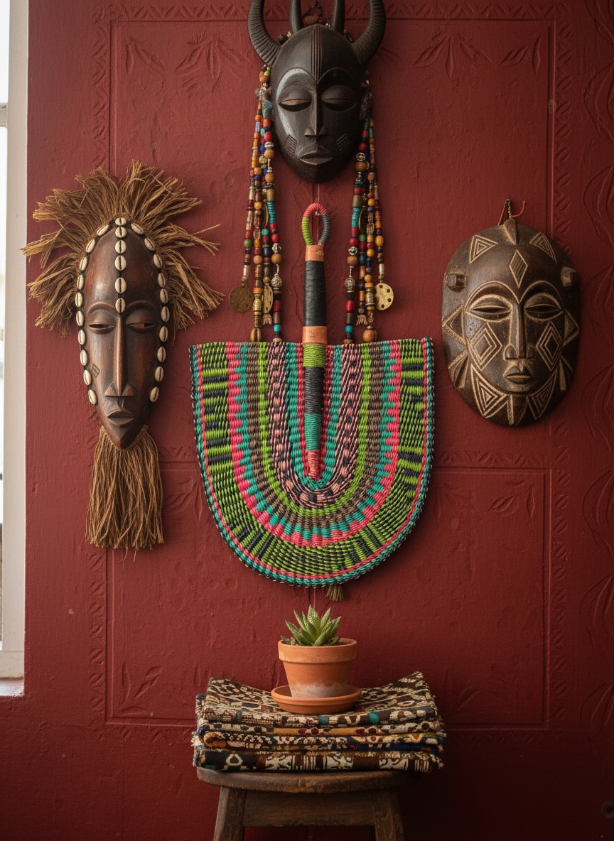 Woven African Fan – 34