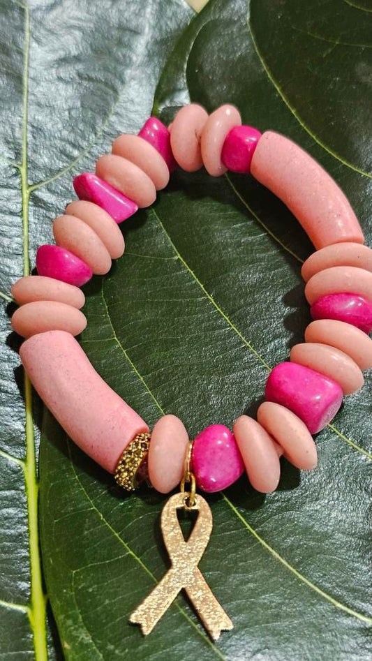 Empowerment Pink Ribbon Bracelet