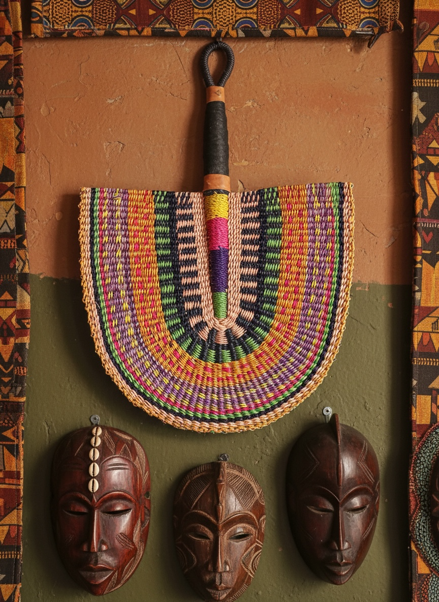 Woven African Fan – 17