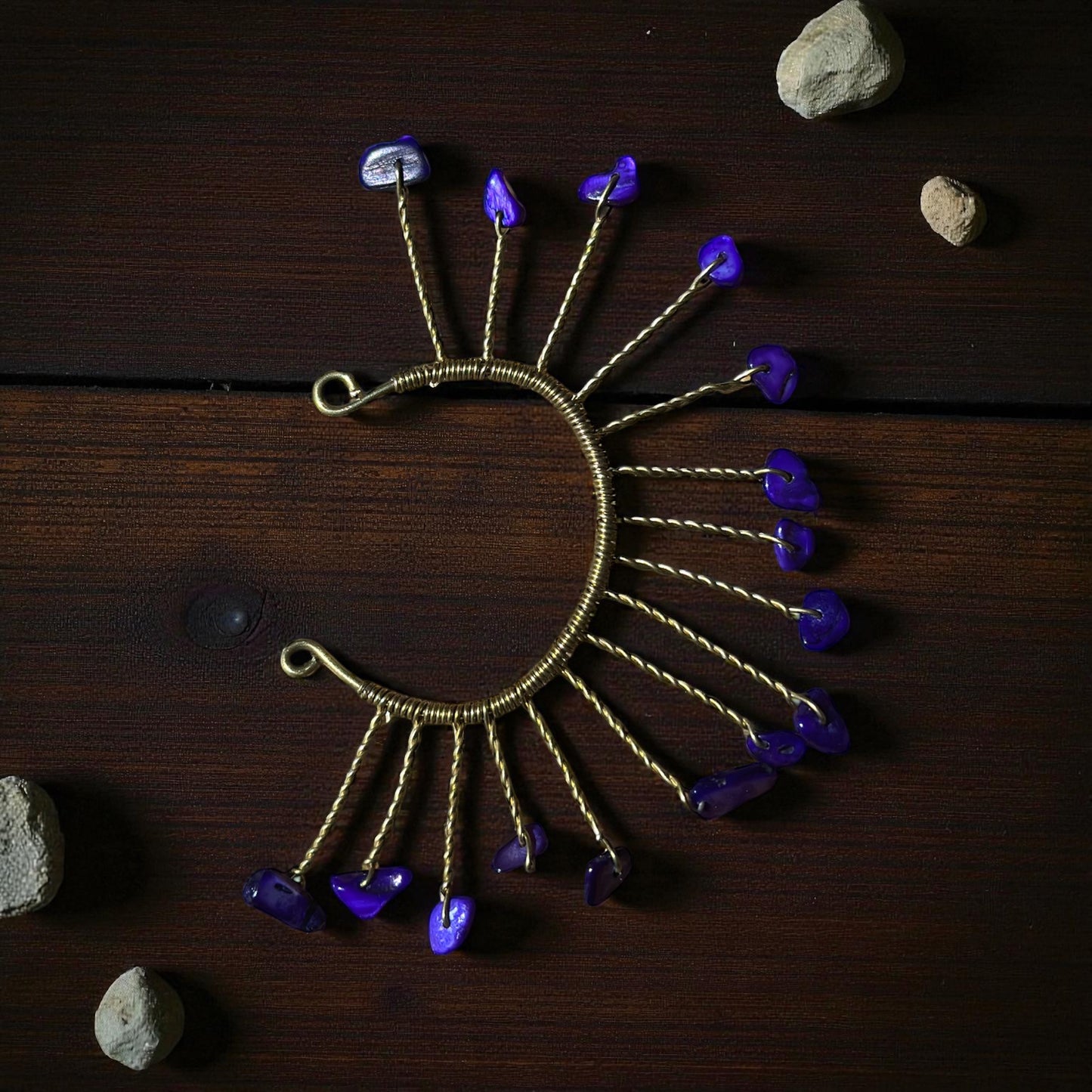 Amethyst Spirit Ear Cuff – Left Ear