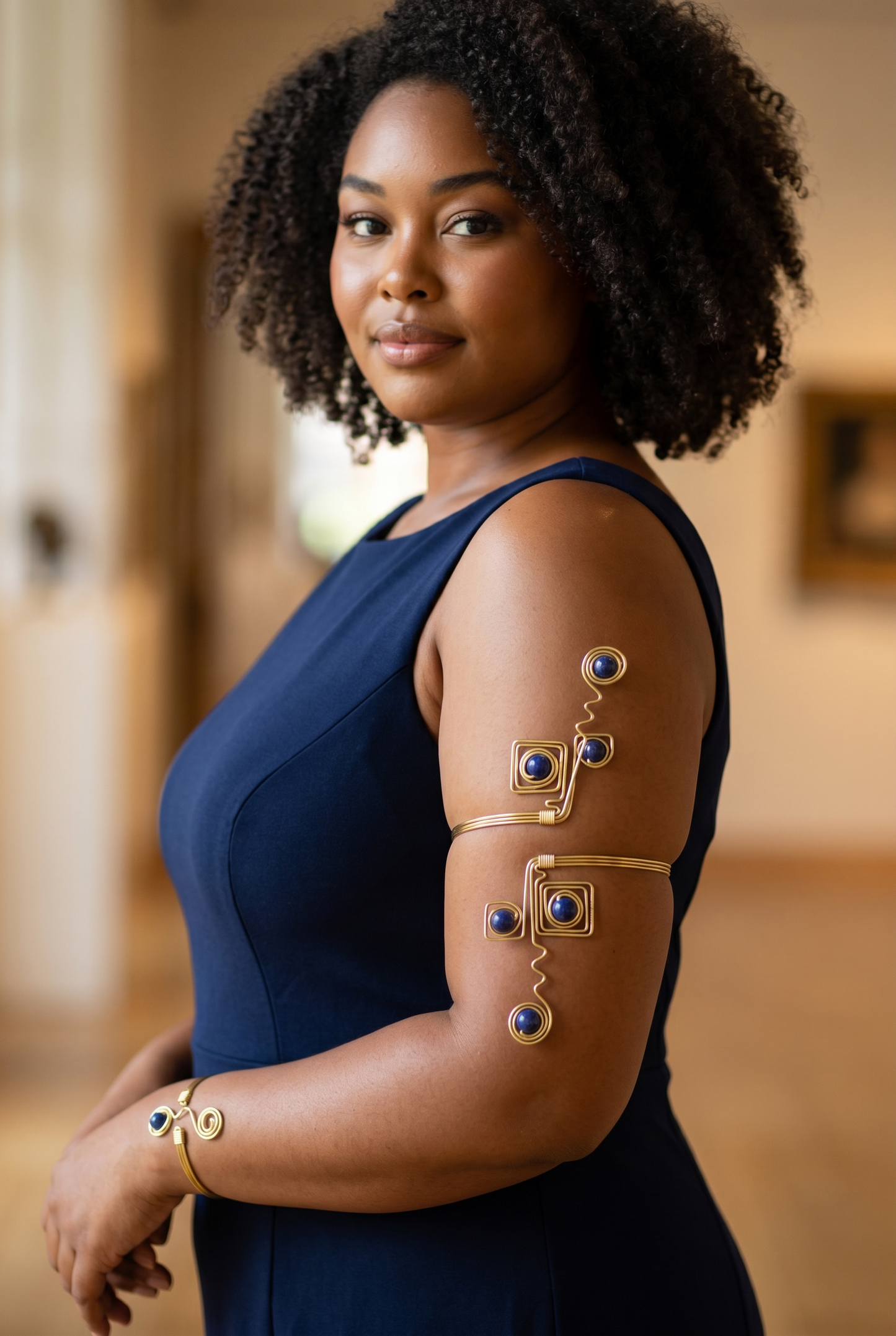 Royal Indigo Arm Cuff