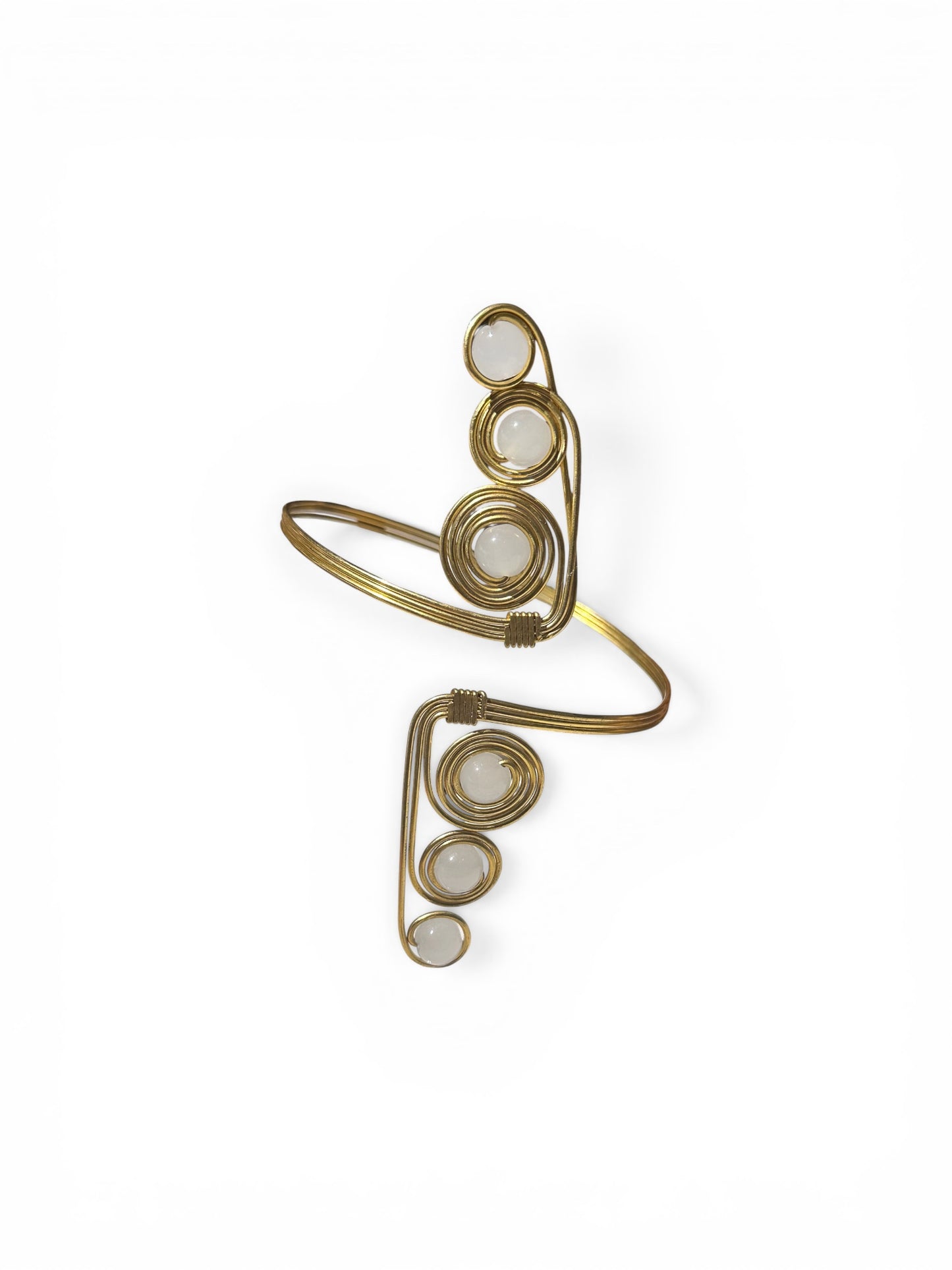AdornHer Ivory Spiral Essence Arm Cuff