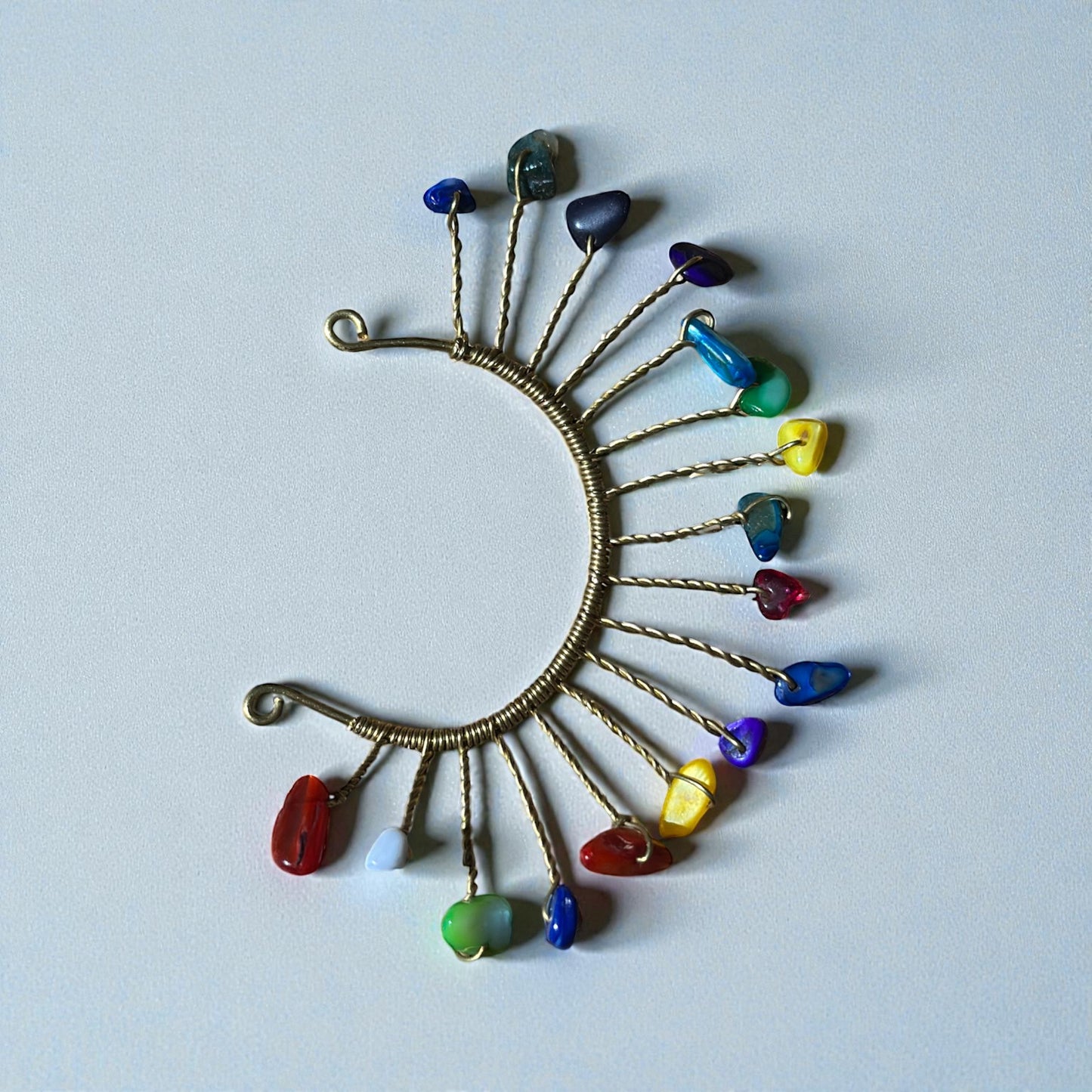Rainbow Harmony Ear Cuff Style 3 – Left Ear