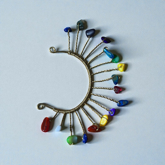 Rainbow Harmony Ear Cuff Style 3 – Left Ear