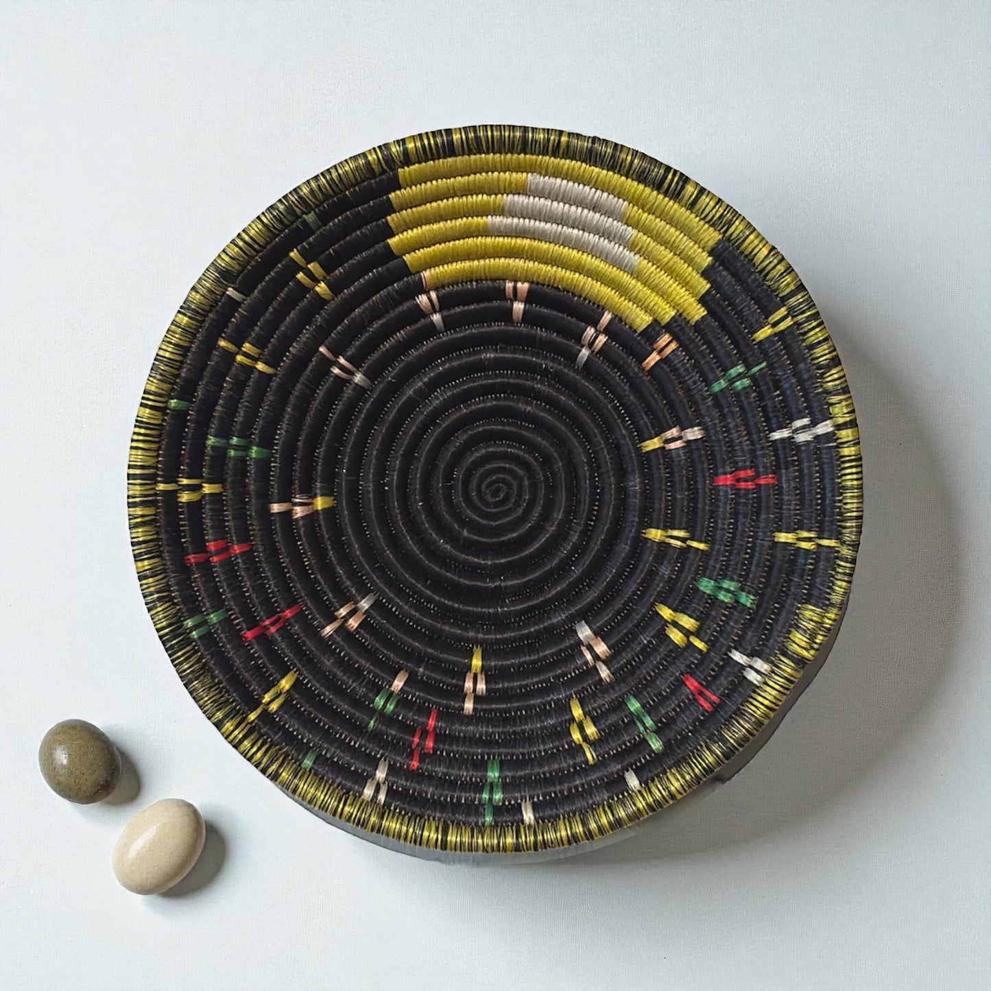 🌑 Midnight Ember Woven Basket