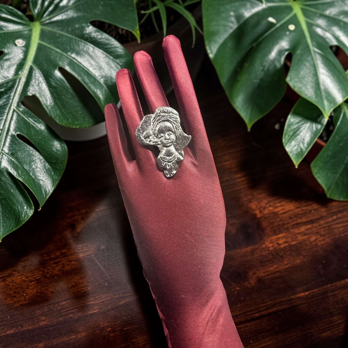 African Queen Silver Ring