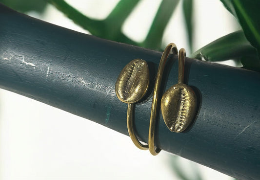 Twin Cowrie Cuff