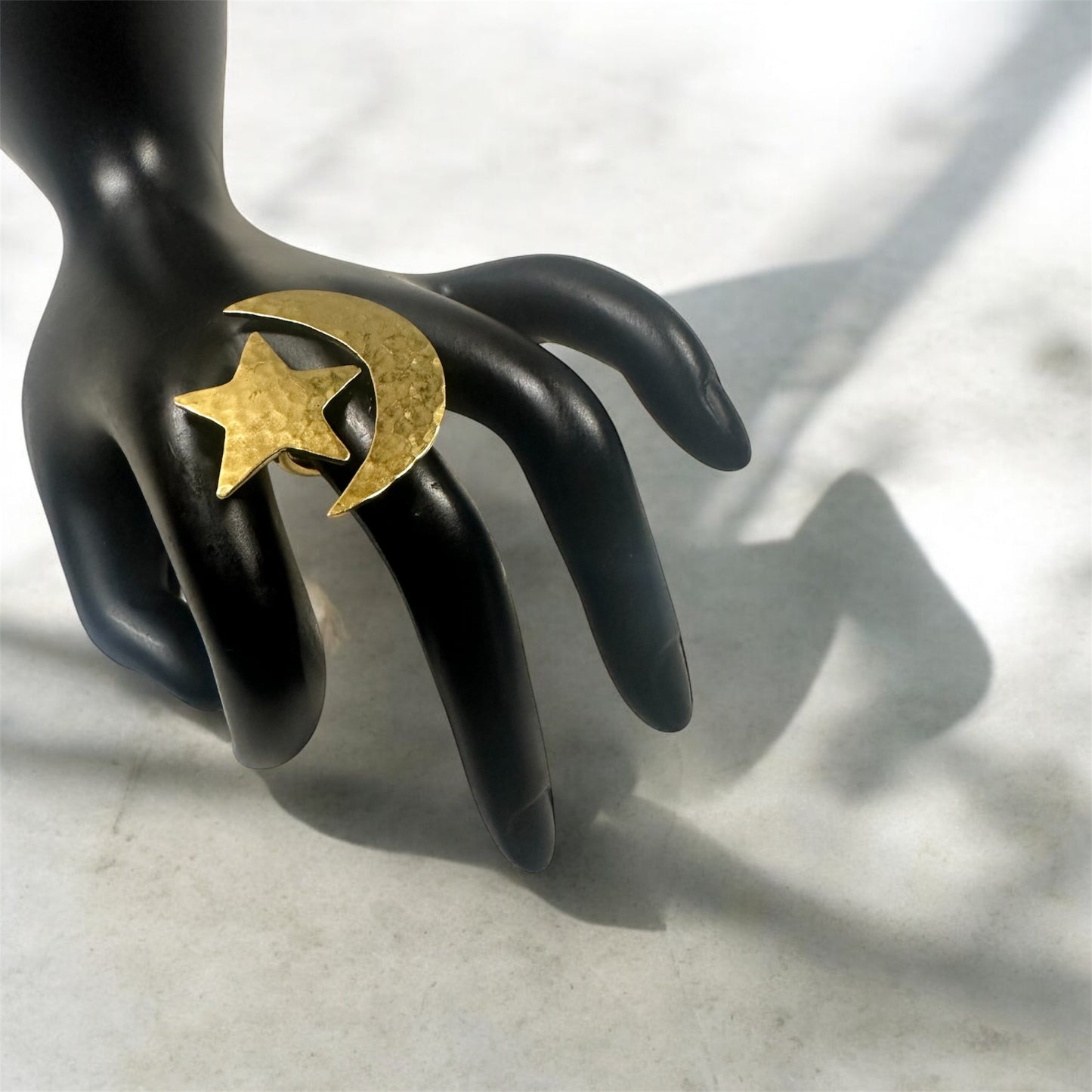 Celestial Unity: Moon & Star Ring