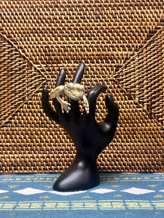Frog Spirit Brass Ring