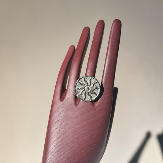 Radiant Sun Silver Ring