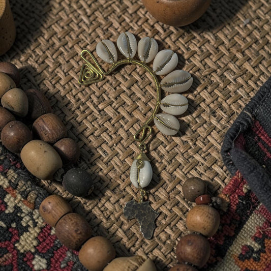 AdornHer “Motherland Grace” Cowrie Ear Cuff (Left Ear)