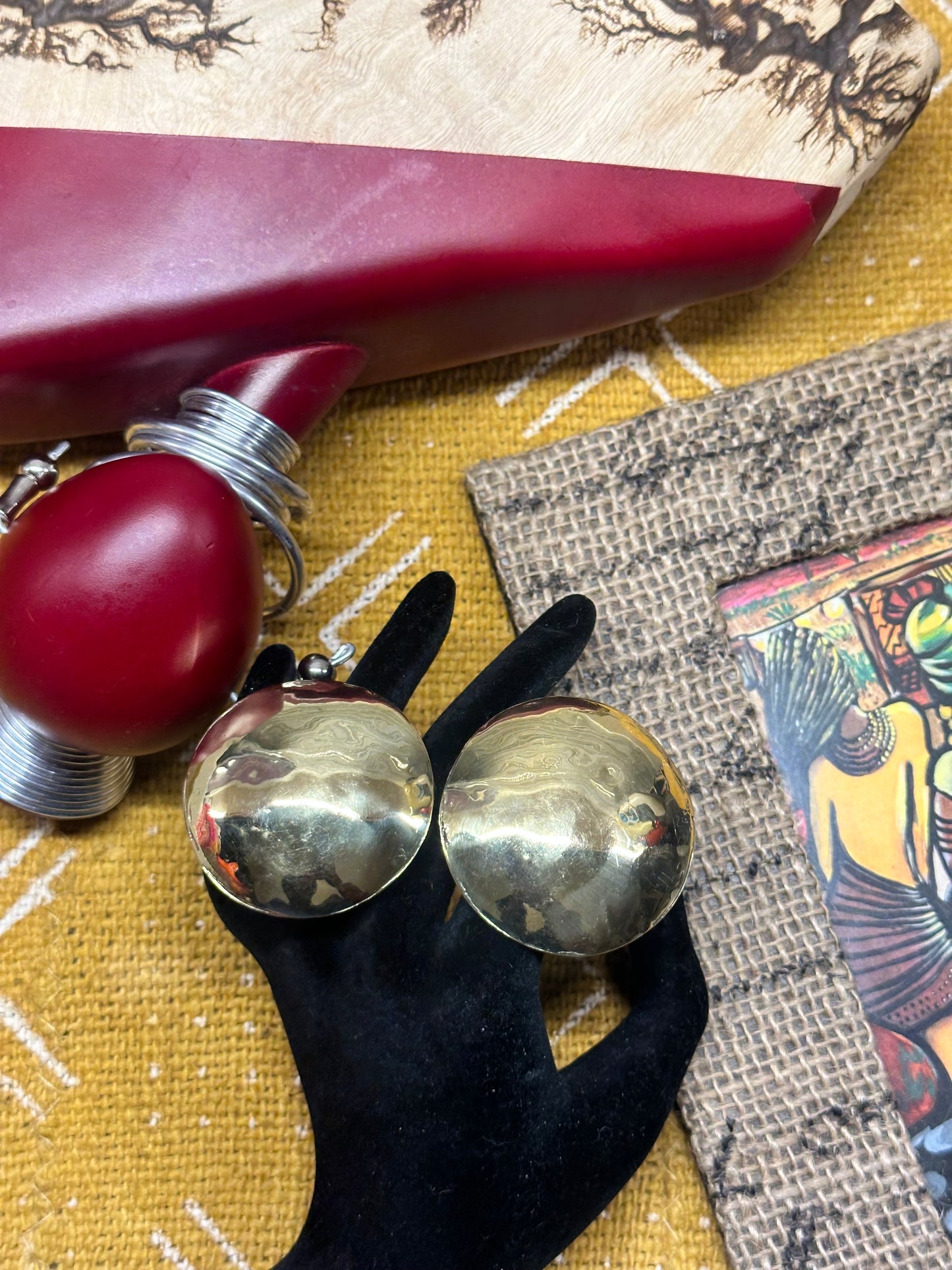 Golden Shield Dome Ring